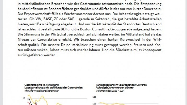 MIT-Konjunkturbrief Mittelstand aktuell September 2024